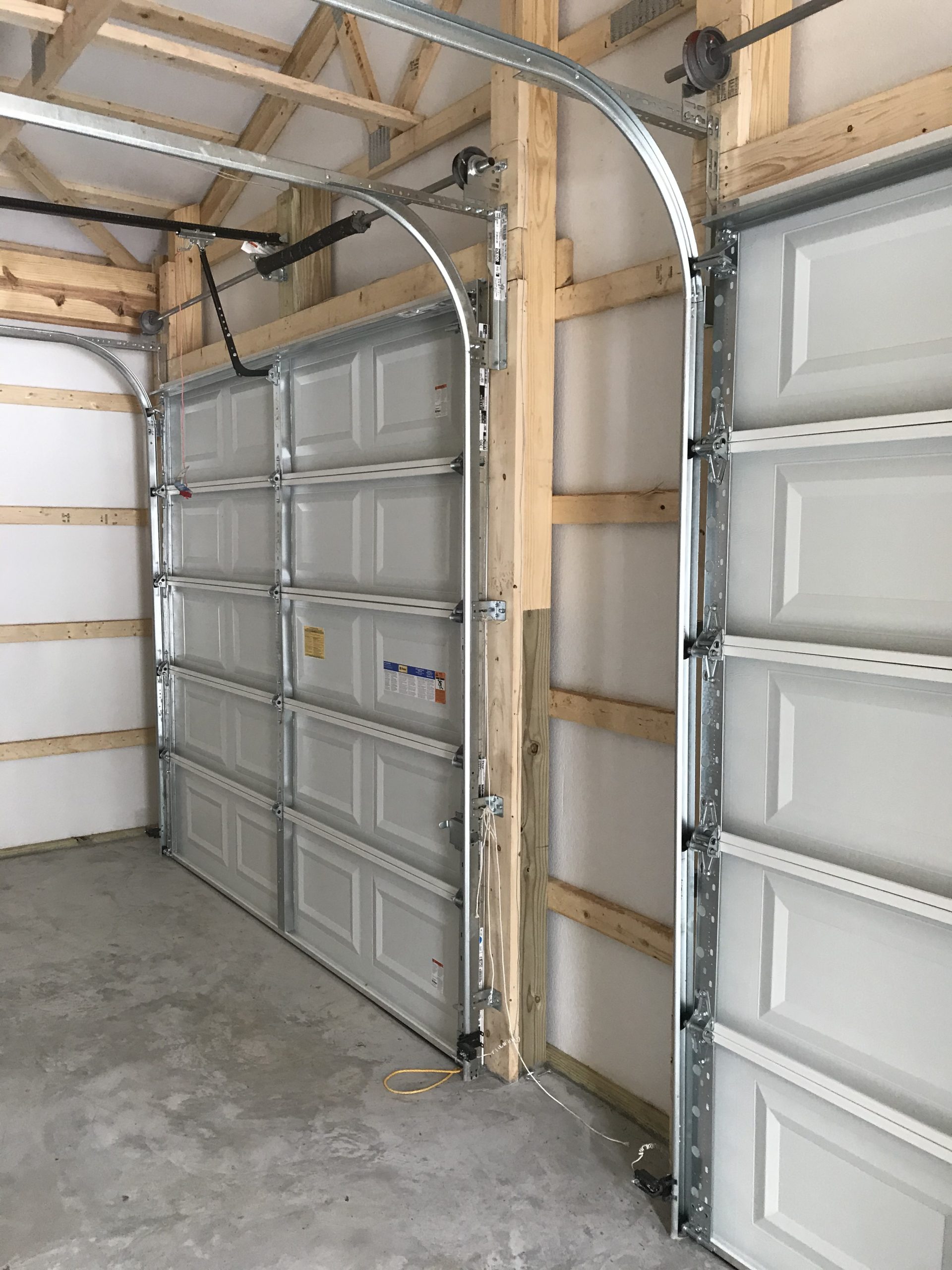 interior of garage doors