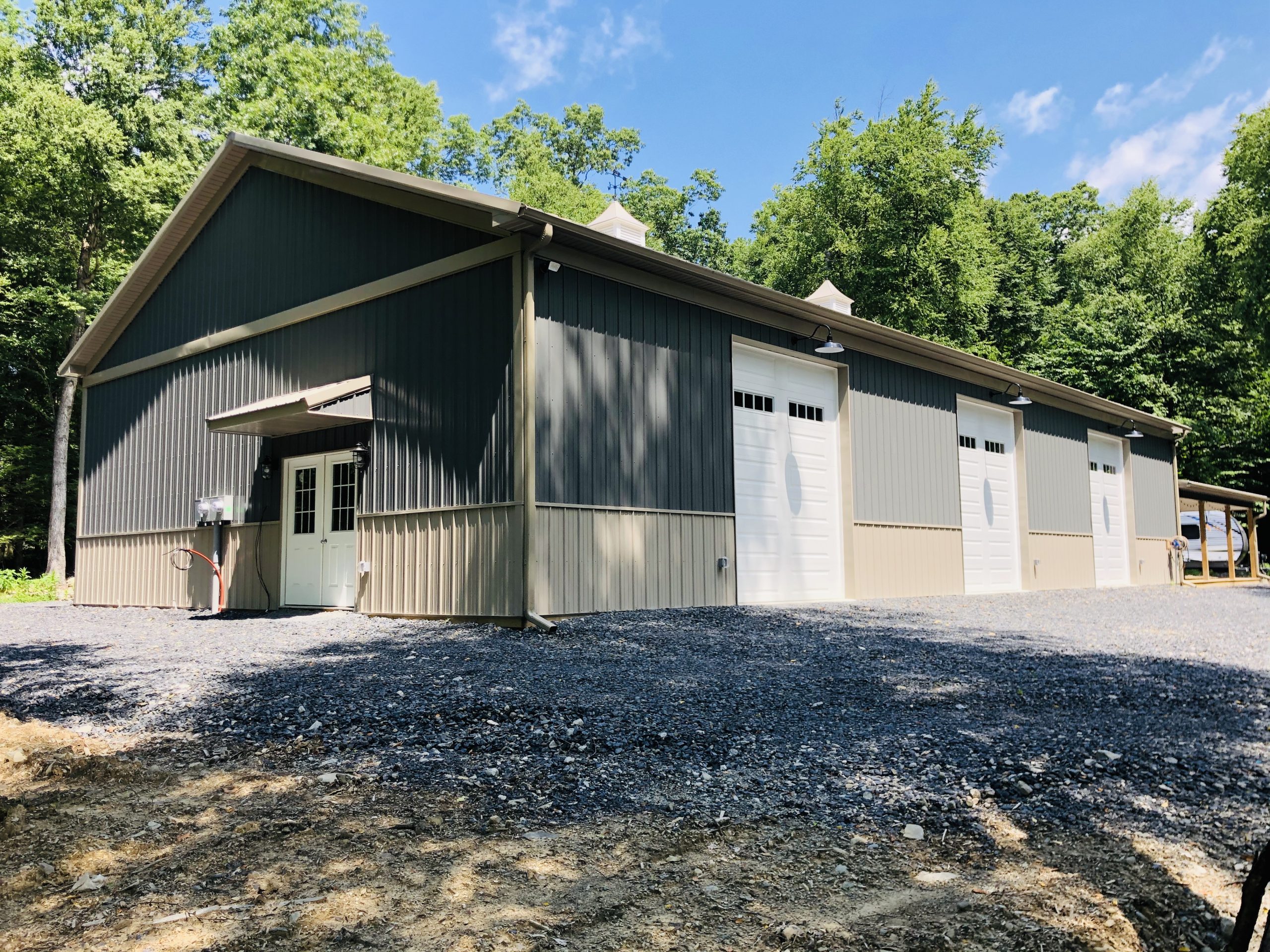 newly finished pole barn garage in stroudsburg pa